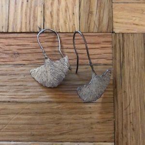 SOLD ❌Sterling silver leaf earrings